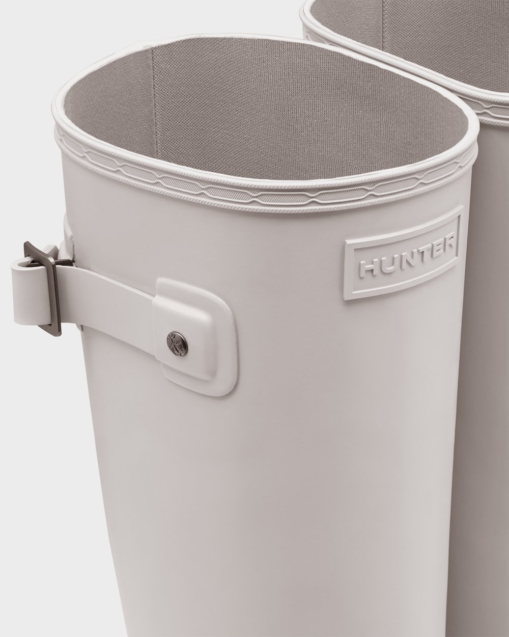 Hunter Höga Gummistövlar Dam - Refined Slim Fit Grå - RKTXC6107